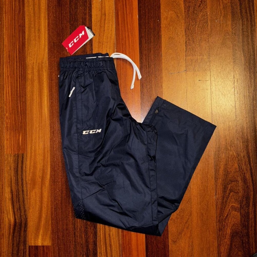 Men's SMALL~ CCM TEAM HOCKEY "True Navy" Blue Active/Warm-Up Pants #5591 ~ NWT!